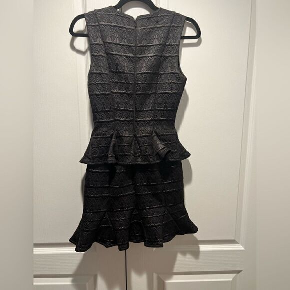 BEBE GODET PEPLUM DRESS  - Picture 3 of 5